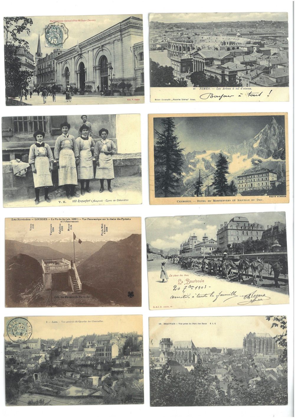 Null ABOUT 224 POSTCARDS FROM FRENCH REGIONS : PICARDIE, AUVERGNE, MIDI-PYRENNES&hellip;