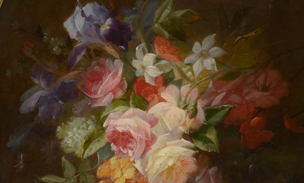 Null Jules Edouard DIART (1840-1890).

Bouquet de fleurs.

Huile sur toile à vue&hellip;