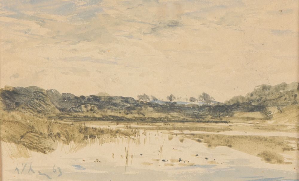 Null Henri Joseph HARPIGNIES (1819-1916).

L'étang de Cernay.

Aquarelle signée &hellip;