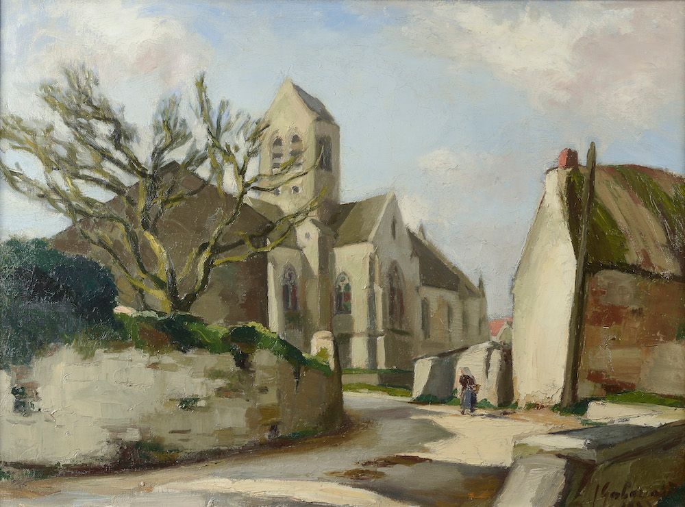 Null Josué GABORIAUD (1883-1955).

Le village.

Huile sur toile signée et datée &hellip;