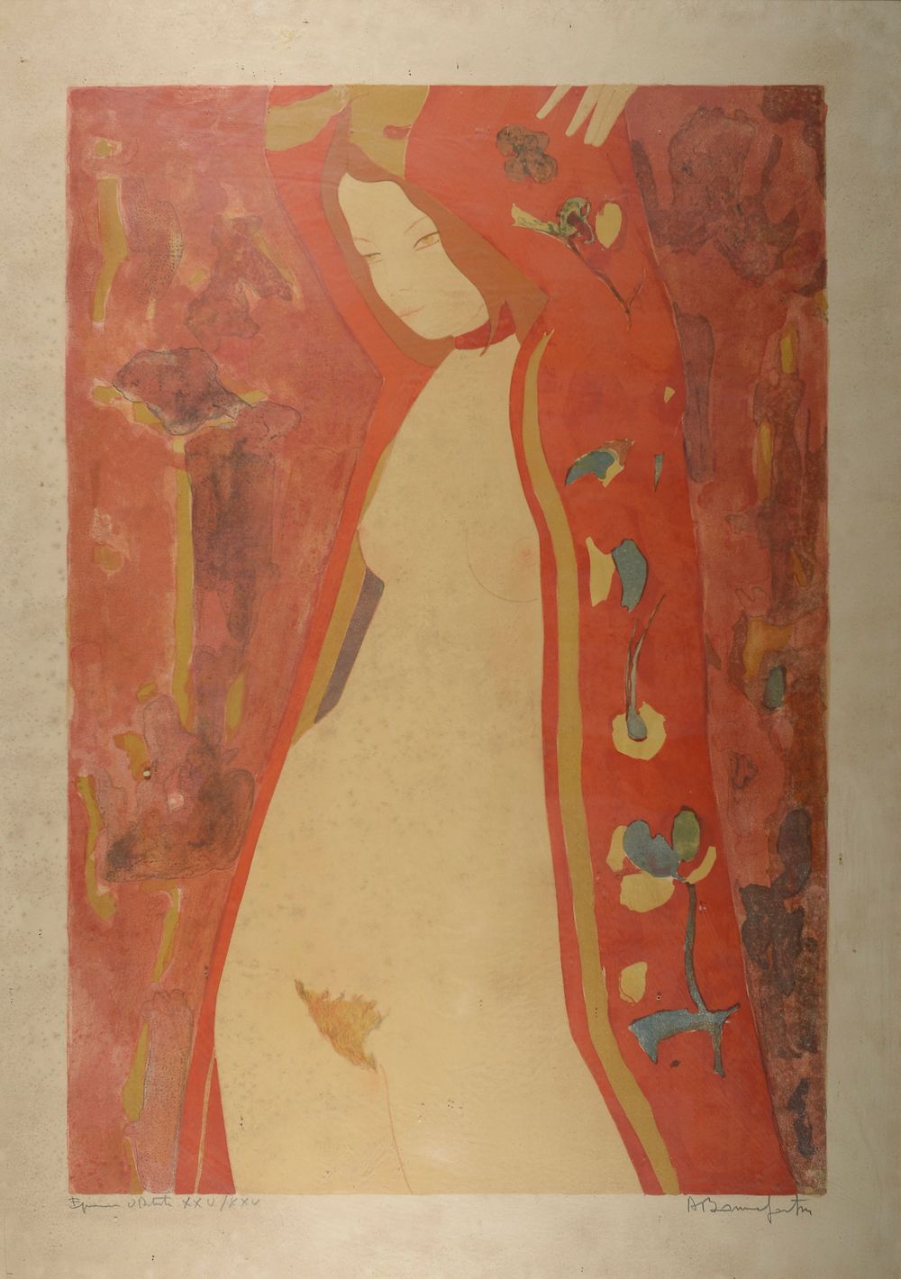 Null 
阿兰-邦尼福伊（生于1937年）。




年轻的裸体女人




石版画右下角有签名，左下角有艺术家的证明（有坑洼）。




高度：94厘米94&hellip;