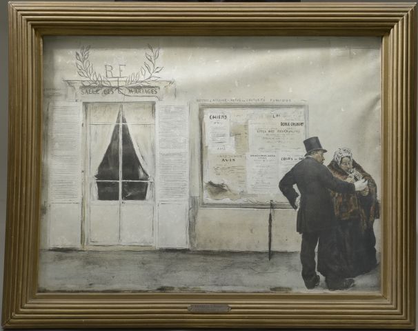 Null D'après Jean-François RAFFAELLI (1850-1924).

Salle des mariages. 

Estampe&hellip;