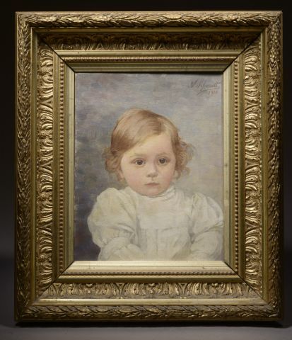 Null N. SCHMITT (début du XXe siècle).

Portrait d'un jeune enfant à la blouse b&hellip;