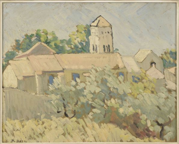 Null M. NASSI (XXth century).

Church of Provence.

Oil on cardboard signed lowe&hellip;