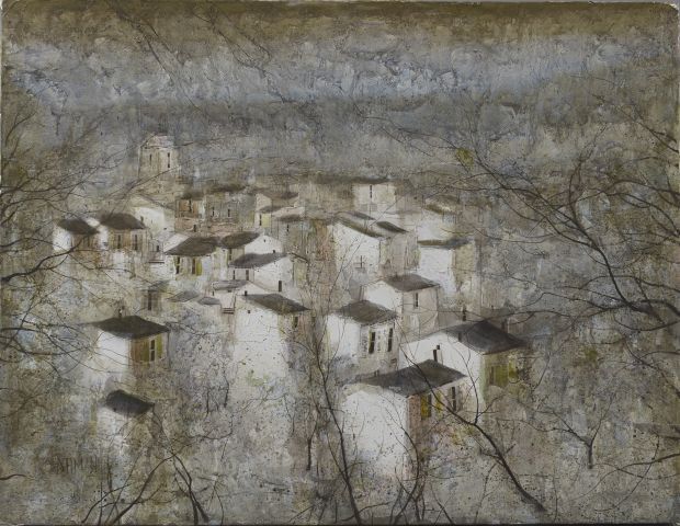 Null 乔治-达明（生于1942年）。

Ramatuelle.

布面油画，左下角有签名。

高度：50厘米。50 cm - 宽度： 65 cm
