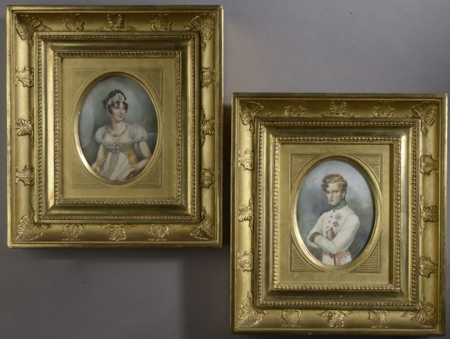 Null P. JOUBERT (XIXe - XXe siècle).

Portraits de Marie-Louise d'Autriche et de&hellip;