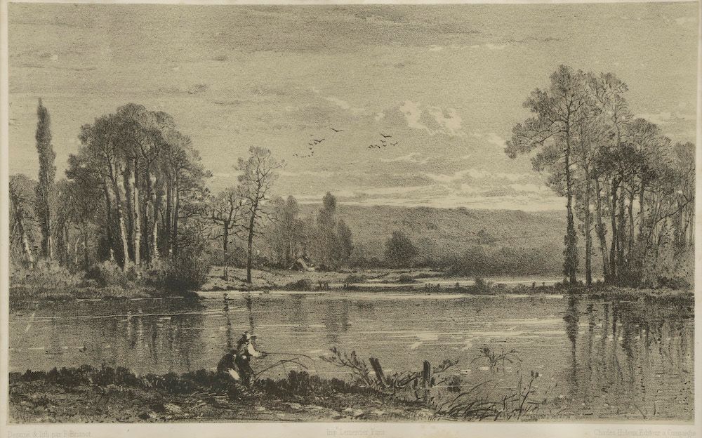 Null 十幅19世纪的版画套画，表现了贡比涅市的景色（有缺憾）。

高度：25厘米25 cm - 宽度 : 24 cm
