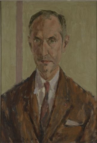 Null Benn（1905-1989）。

Jean AUBERTIN大师的推定肖像与荣誉军团勋章。

粘贴在画板上的油画，底部有签名，背面有1964年的日期&hellip;