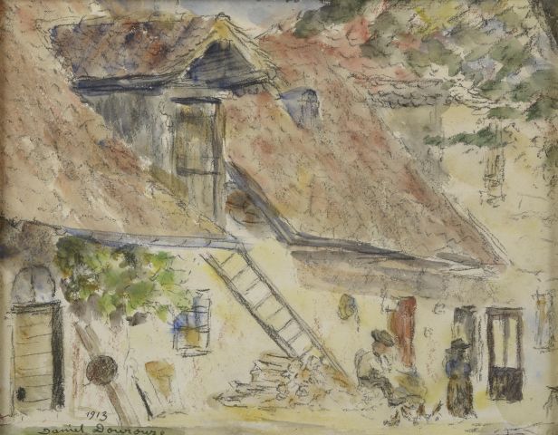 Null Daniel DOUROUZE (1874-1923).

La ferme.

Aquarelle et crayon signée et daté&hellip;