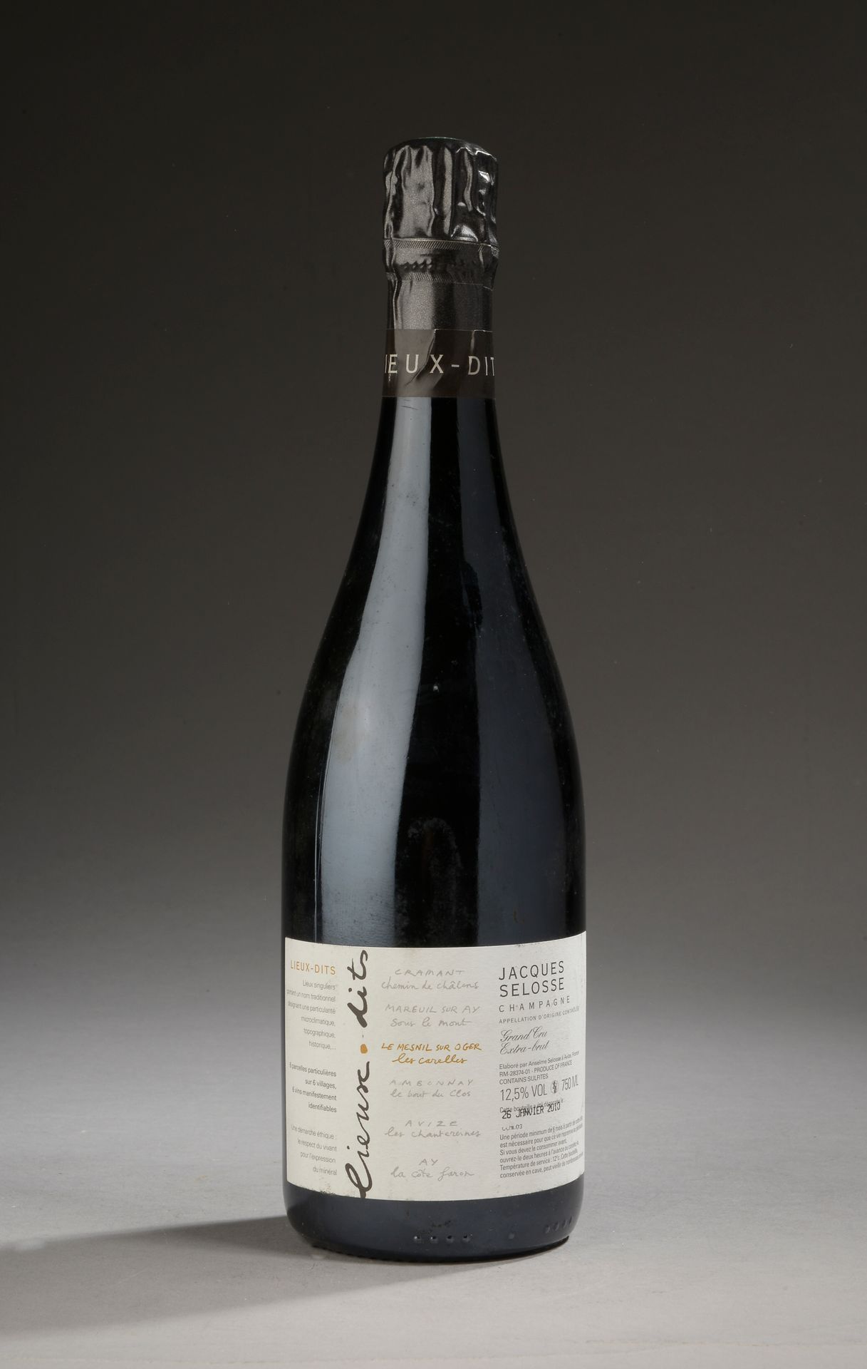 Null 1 botella CHAMPAGNE "Lieux-dits", Jacques Selosse (Le Mesnil sur Oger Les C&hellip;