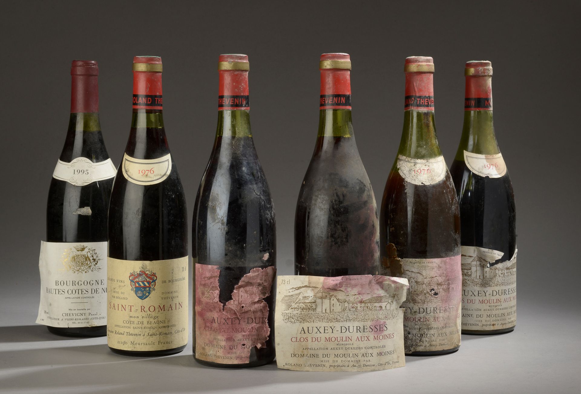 Null 6 bottles BOURGOGNE DIVERS (et, ea; 1 Chevigny Hautes Cotes De Nuits 1995; &hellip;