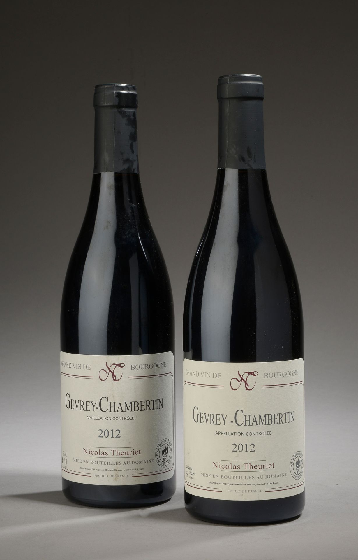 Null 2 bottles GEVREY-CHAMBERTIN Nicolas Theuriet 2012 (elt)
