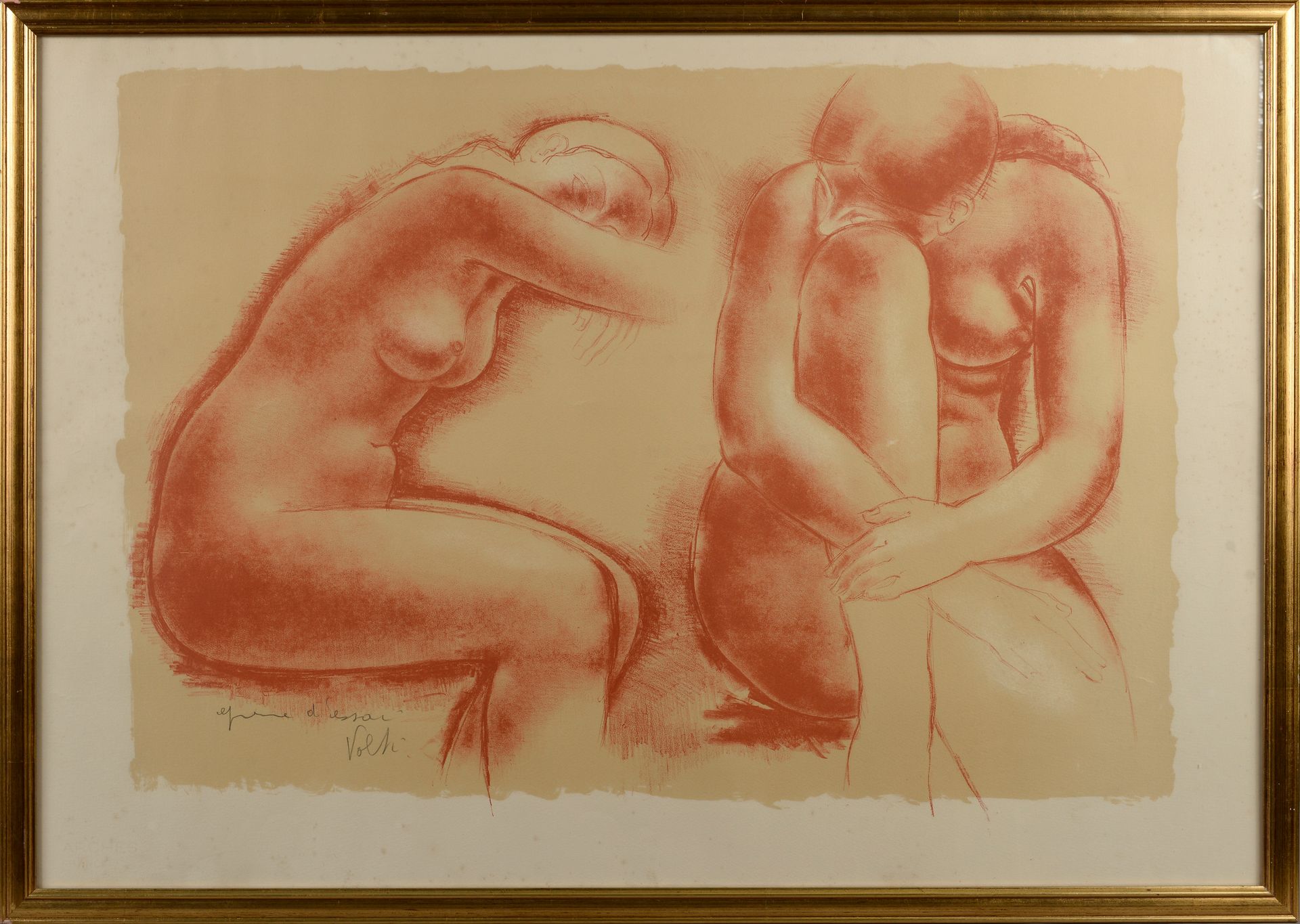 Null Antoniucci VOLTI (1915 - 1989).

Deux nus féminins.

Lithographie signée et&hellip;