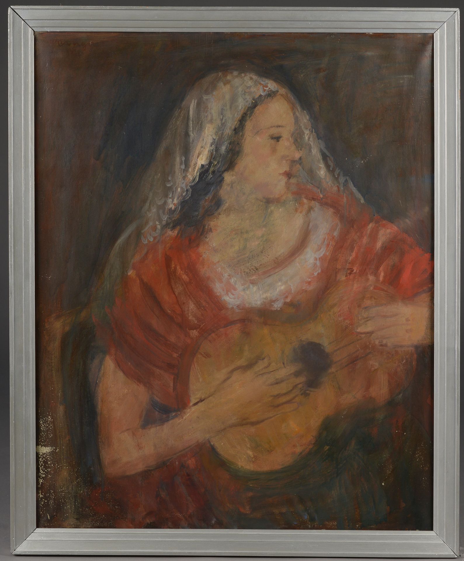 Null Joachim WEINGART (1895-1945).

Femme à la guitare.

Huile sur toile signée &hellip;
