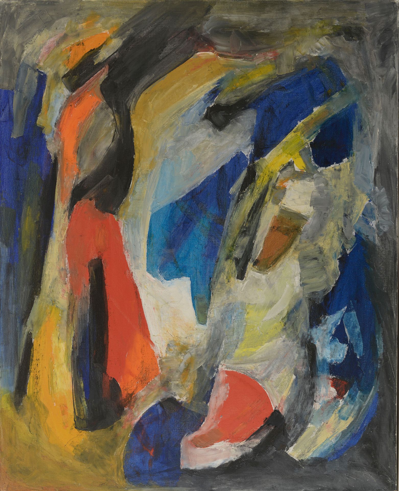 Null Luigi GUARDIGLI (1926-2008).

Composition polychrome.

Huile sur toile sign&hellip;
