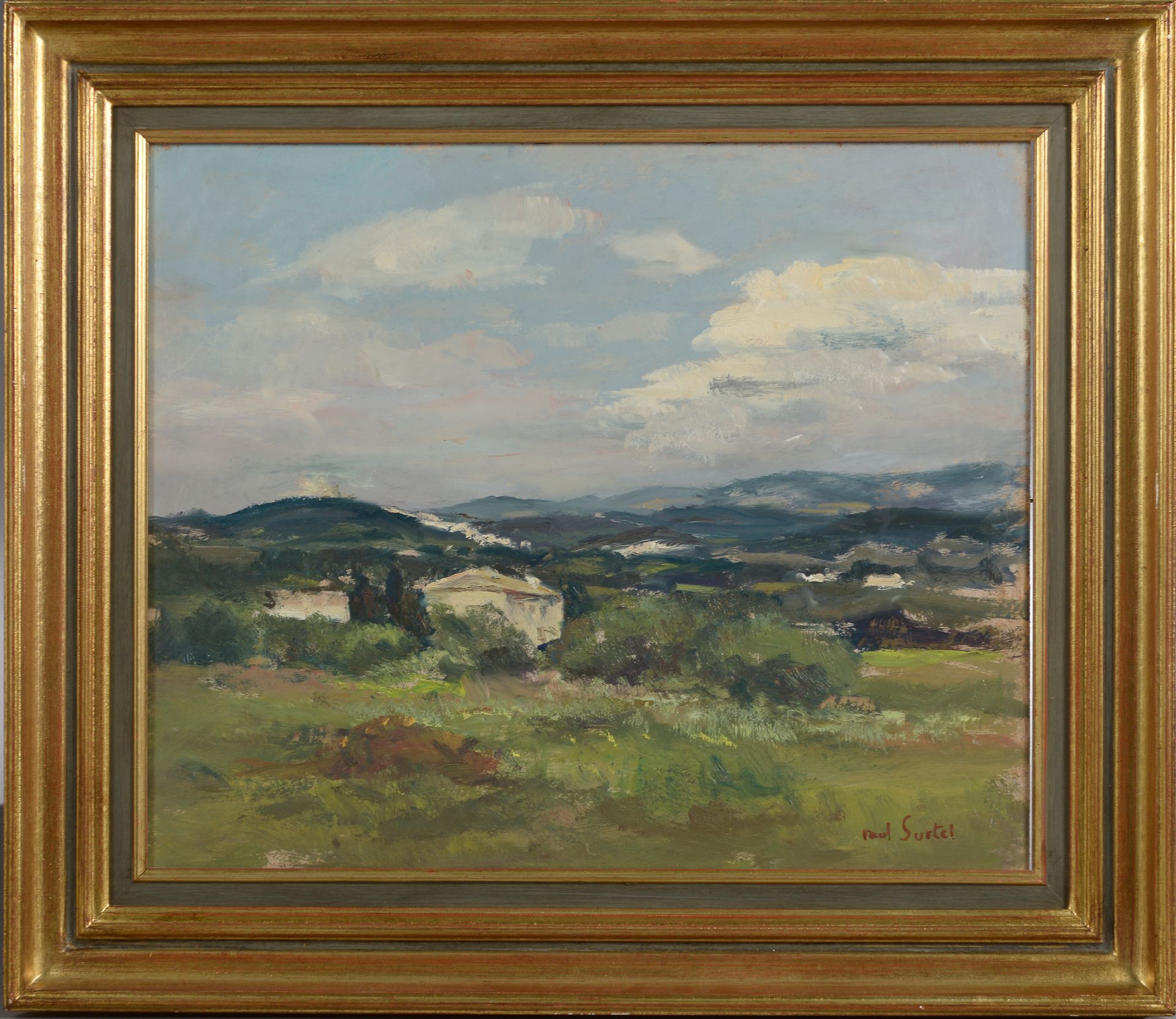 Null Paul SURTEL (1893-1985).

Landschaft in der Provence.

Öl auf Isorelplatte &hellip;
