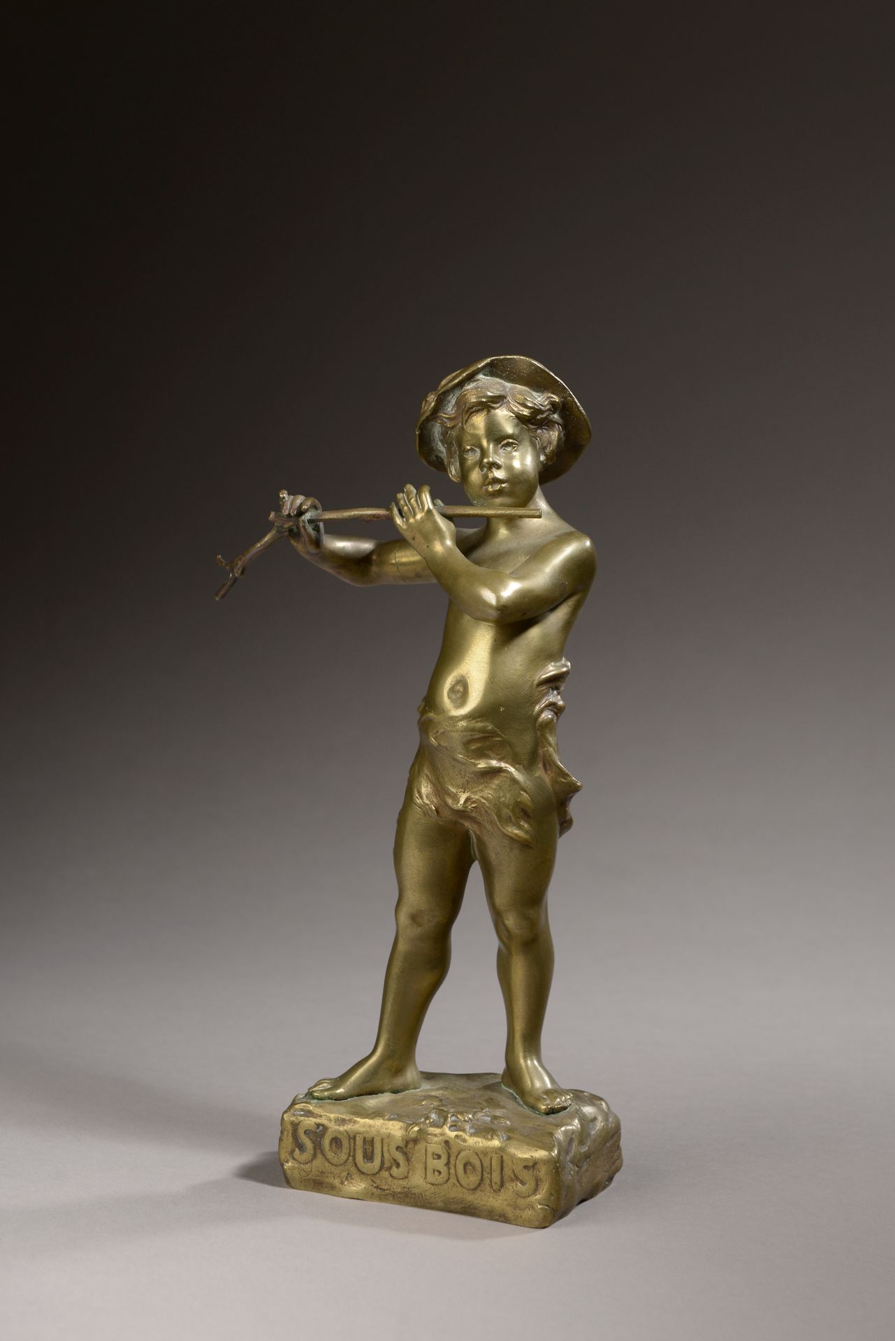 Null Marcel DÉBUT (Paris, 1865-Le Vaudreuil, 1933).

"Sous-bois". 

Bronze signé&hellip;