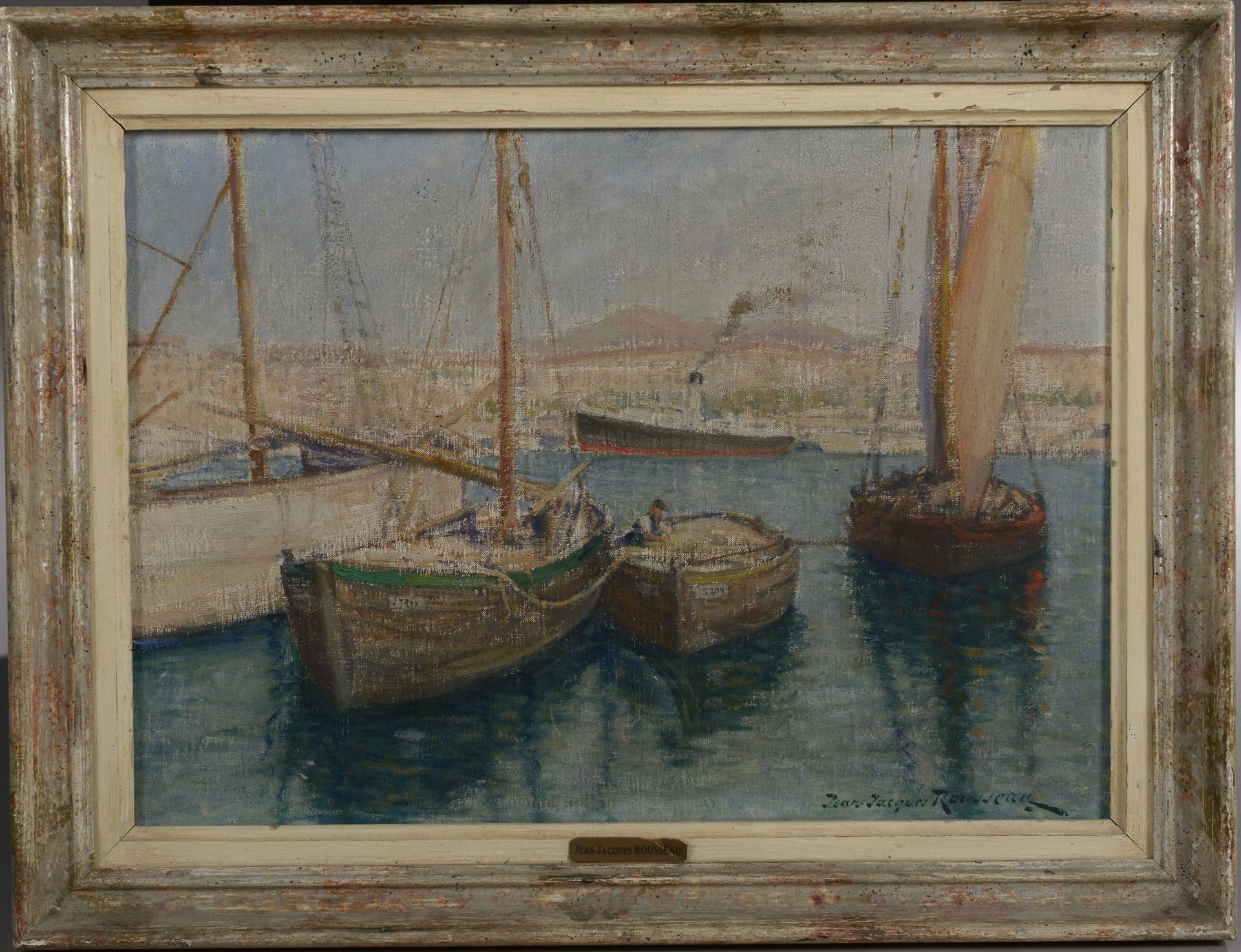 Null Jean Jacques ROUSSEAU (1861-1911)

Der alte Hafen von Nizza. 

Öl auf Leinw&hellip;