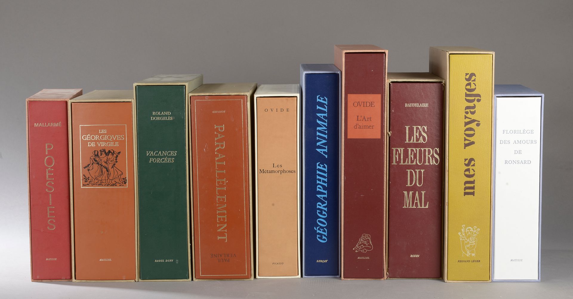 Null Serie di 10 volumi in facsimile dell'Edito Genève, ciascuno accompagnato da&hellip;