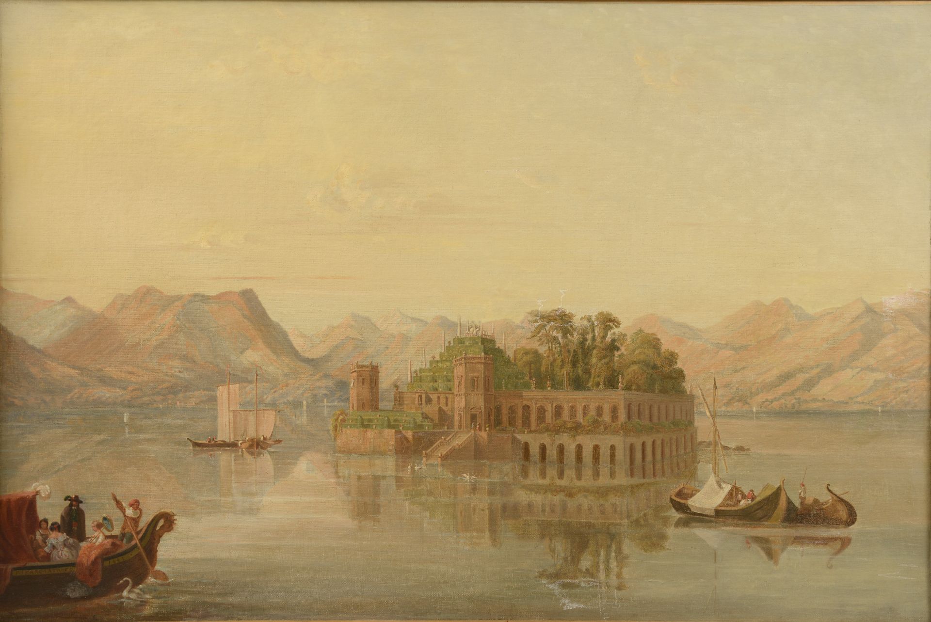 Null Pierre CATRUFO (Geneva, ? - Paris, 1854).
View of Isola Bella on Lake Maggi&hellip;