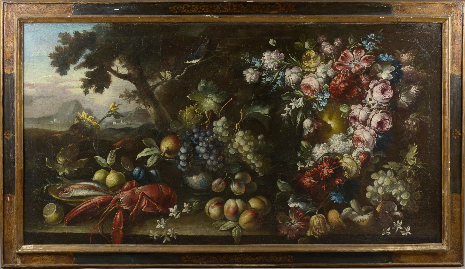 Null Dans le goût de Giuseppe VICENZINO (Milan, 1662 - Milan, 1700). 
Nature-mor&hellip;