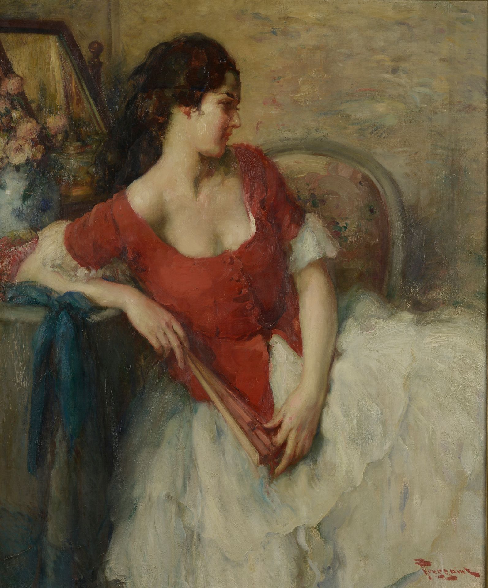 Null Fernand TOUSSAINT (Bruxelles, 1873 - Ixelles, 1955/56).
Portrait de femme a&hellip;