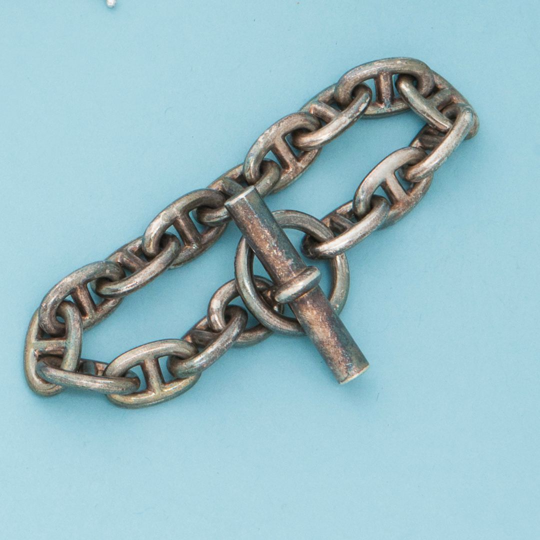 Null HERMÈS.
Armband "Chaîne d'ancre" aus Silber 925 Tausendstel.
Länge: 19 cm -&hellip;