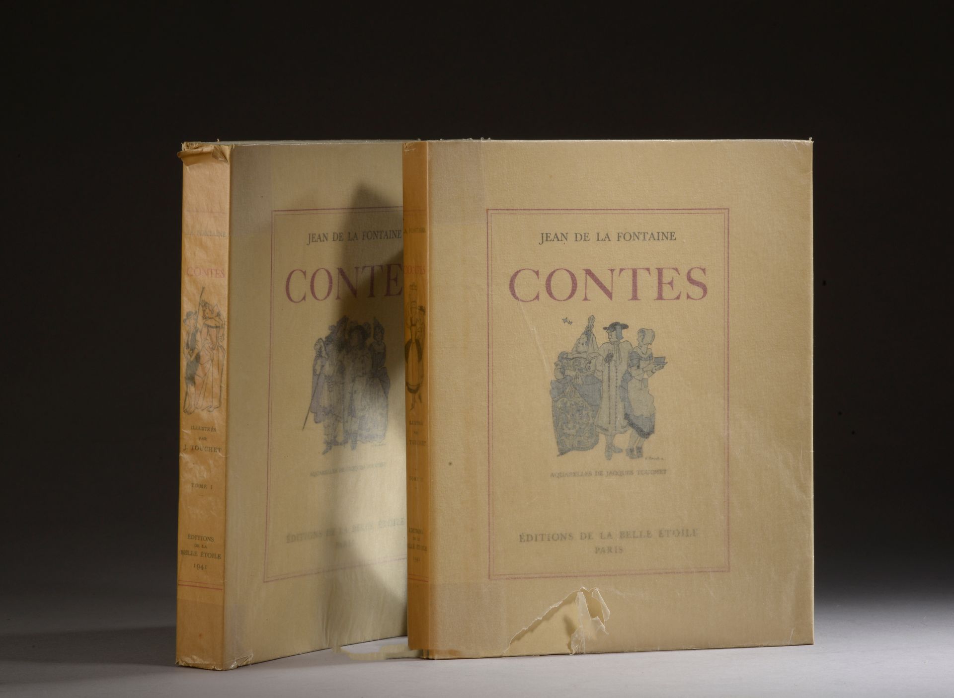 Null DE LA FONTAINE Jean, Contes, Edition de la belle étoile, Paris, 1941, 2 tom&hellip;