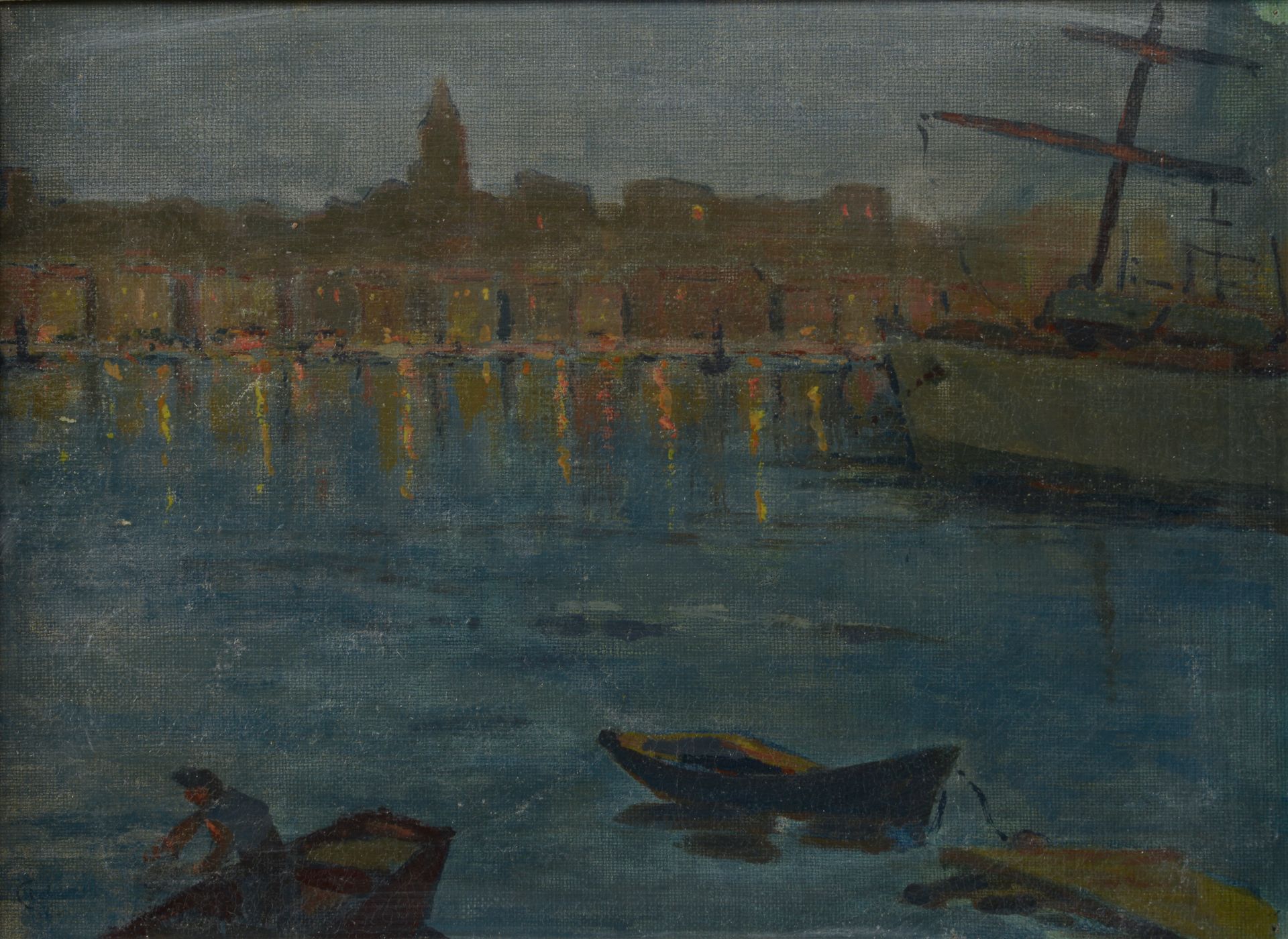 Null Augustin GRASS-MICK (1873-1963), attribué à. 

Le Vieux Port de Marseille.
&hellip;