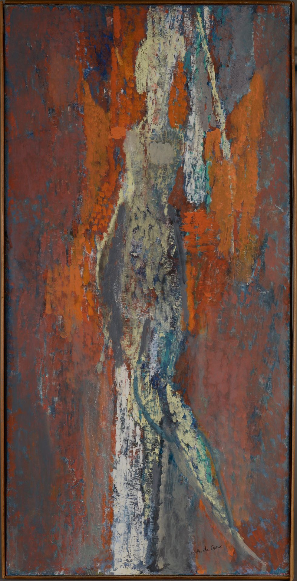Null Anita de CARO (1909-1998).
Nu féminin debout. 
Huile sur toile, signée en b&hellip;