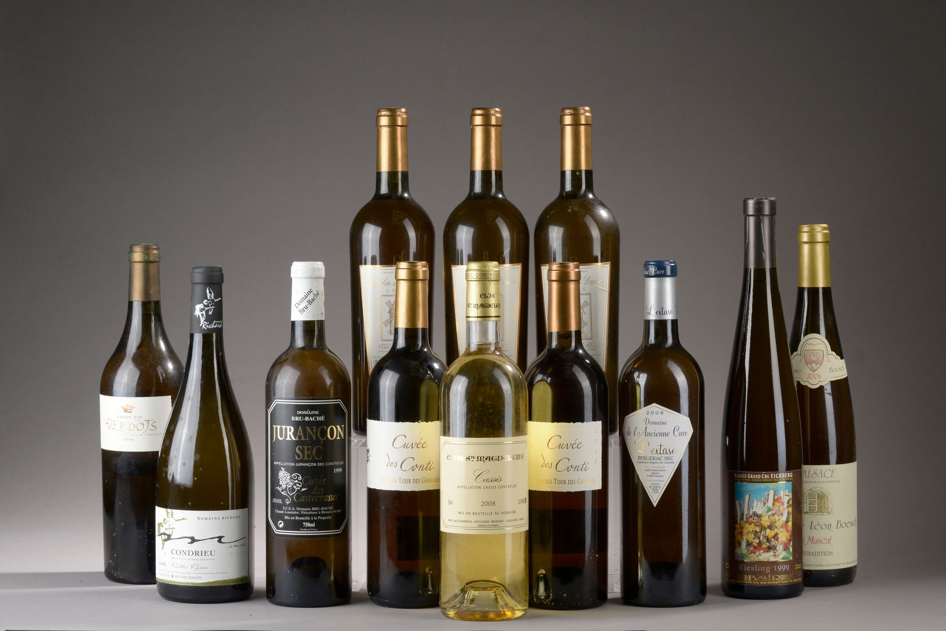 Null 12 bottles BLANCS DIVERS (1 Condrieu, 1 Alsace Riesling, 1 Alsace Muscat, 7&hellip;