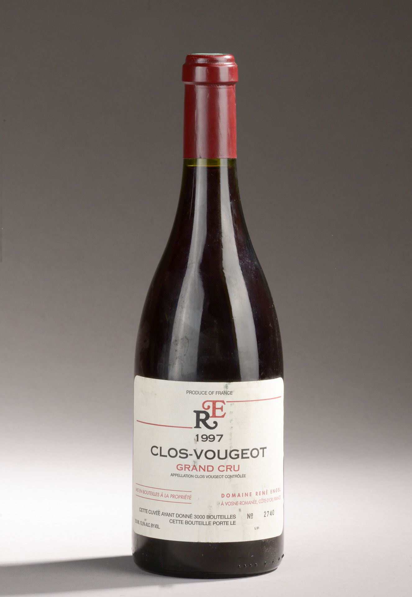 Null 1 bottle CLOS VOUGEOT, René Engel 1997 (et, ela)
