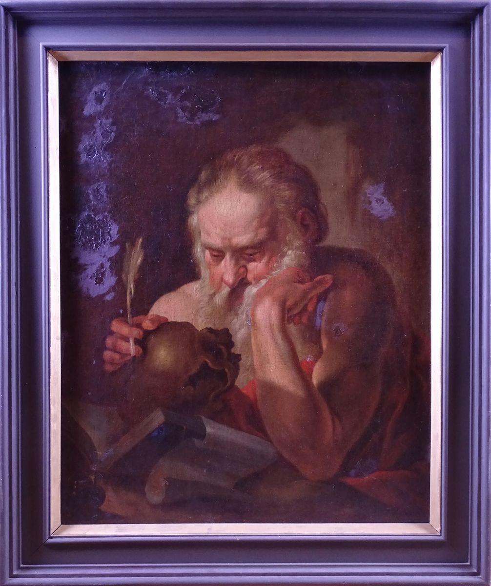 Null Painting HST doubled (in the state) -Saint Jerome- anonymous 17th century F&hellip;