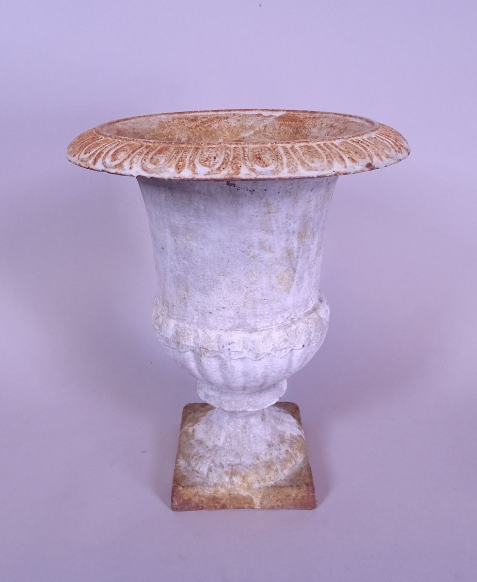 Null Artikel: Medicis Vase aus Gusseisen 19. Jahrhundert H:31cm