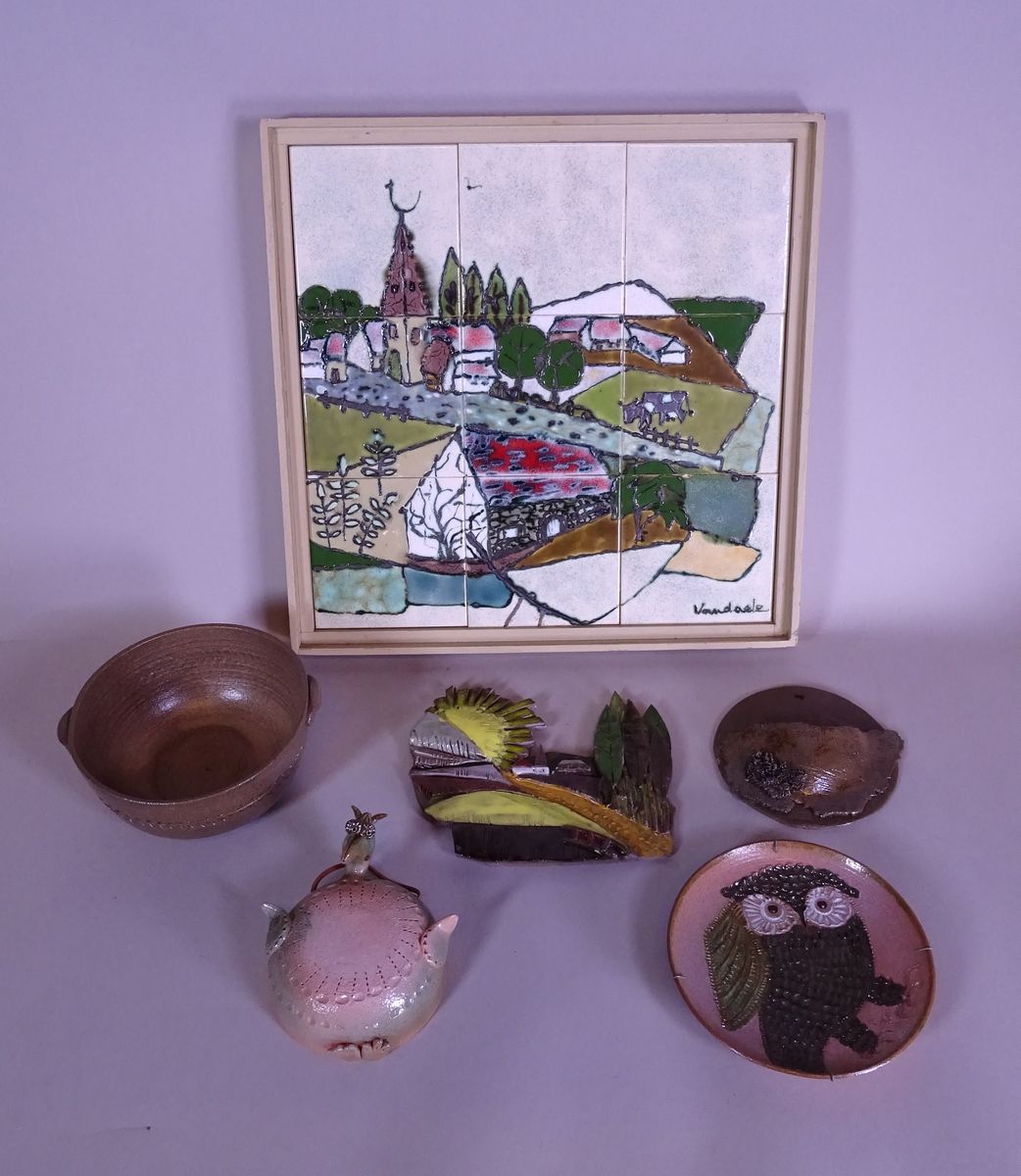 VANDAELE Lucien Ceramics: La Rocquette Montignies s/ROC signed *VANDAELE L.* (Lu&hellip;