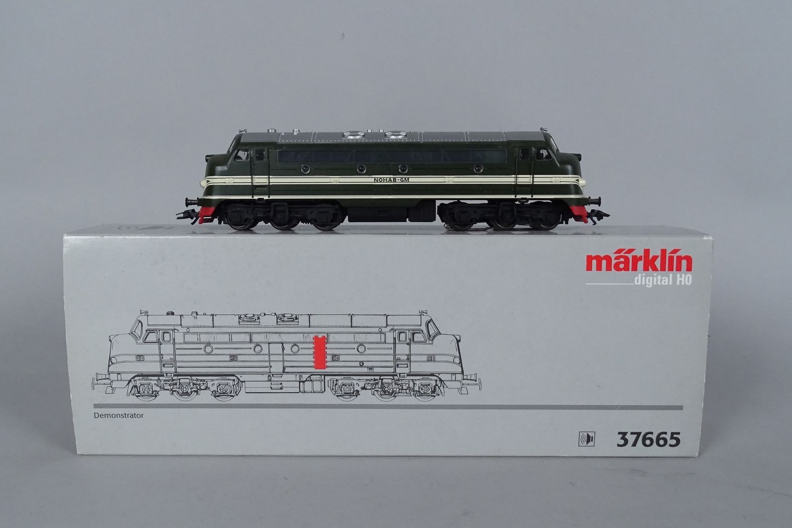 Null Jouet: Train MARKLIN HO: 37665 locomotive diesel -demonstrator- série spéci&hellip;