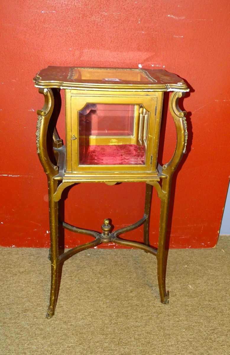 Null Meuble: table sellette vitrine Napoléon III 2ème moitié 19eS# 84x46x32cm pa&hellip;