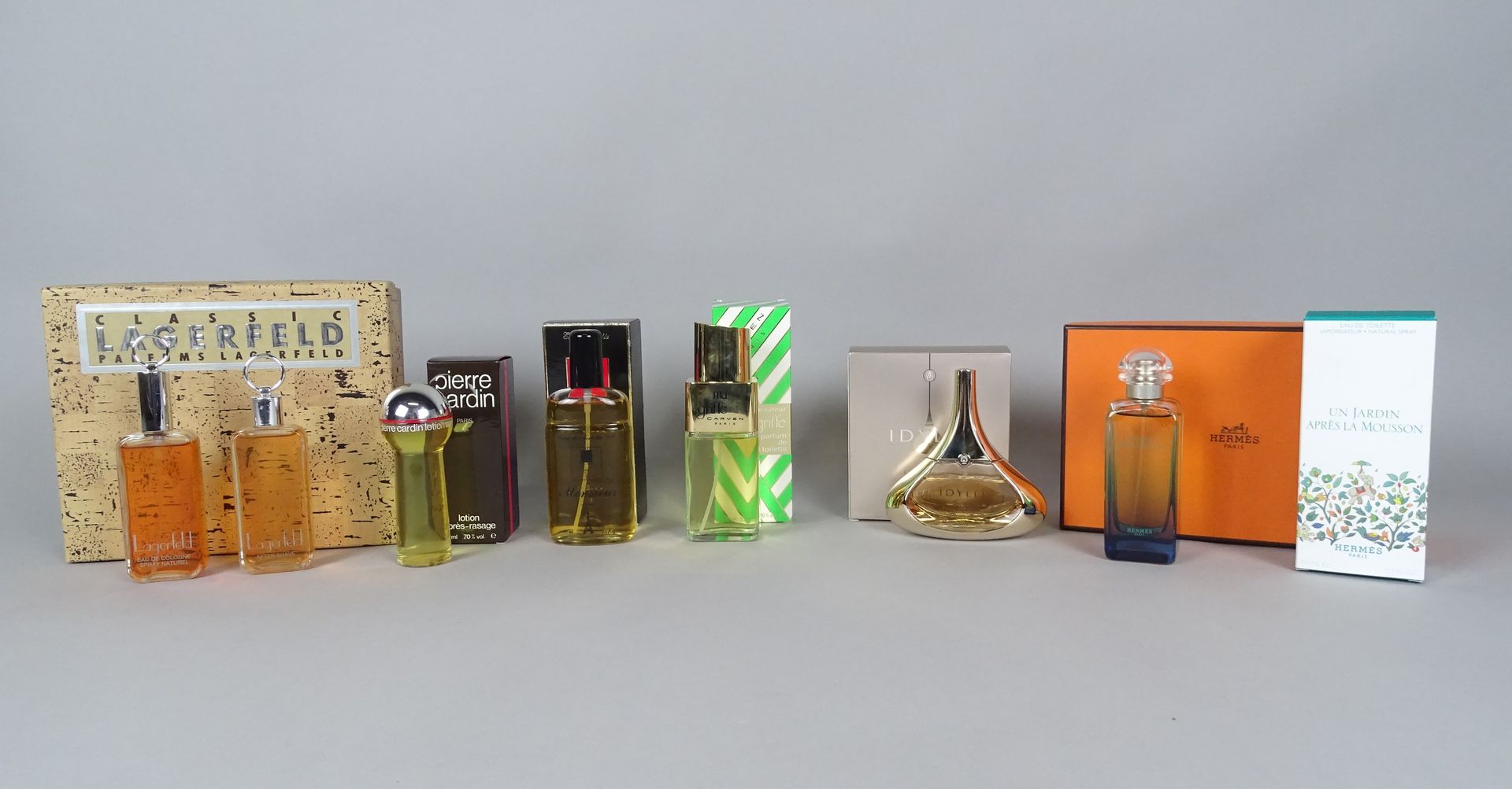 Null Collection: 6 flacons de parfum/ après-rasage (niveau descendu): GUERLAIN I&hellip;