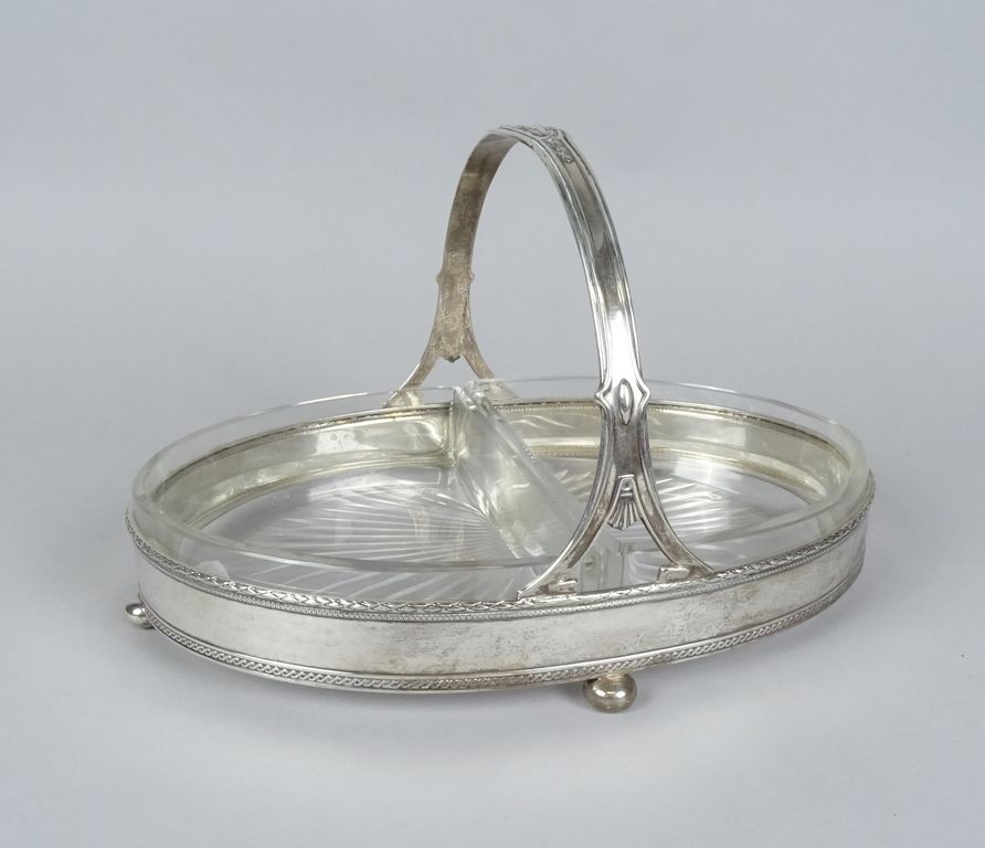 Null Silverware: silver display 800 P:300gr a/ crystal container
