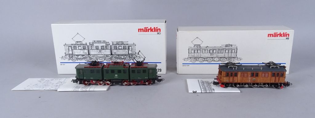 Null Toy: MARKLIN H0 electric train(2): 3329 articulated 191 099-1 DB, 3170 Litt&hellip;