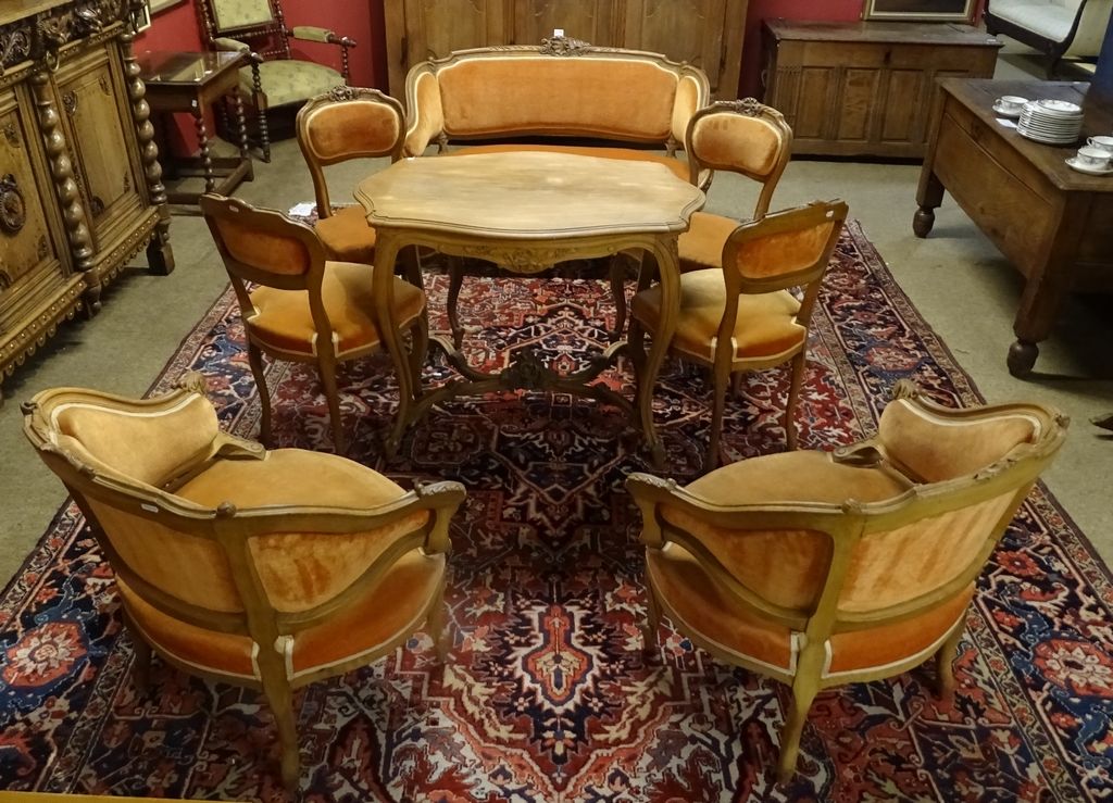Null Meuble: salon en bois sculpté de style Louis XV époque Nap III# canapé 2 fa&hellip;