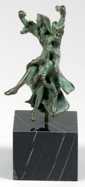 DALI SALVADOR (1904-1989) Carmen Épreuve en bronze à patine verte florentin sur &hellip;