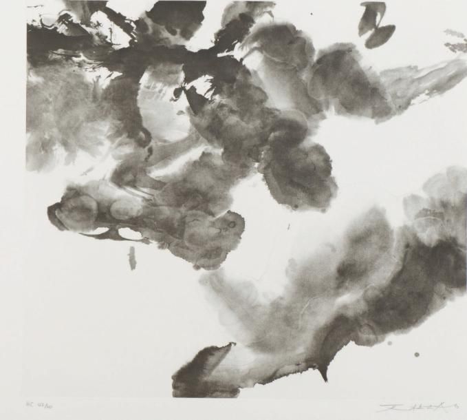 WOU-KI ZAO (NÉ EN 1921) Composition abstraite, 2007 Eau-forte et aquatinte sur p&hellip;