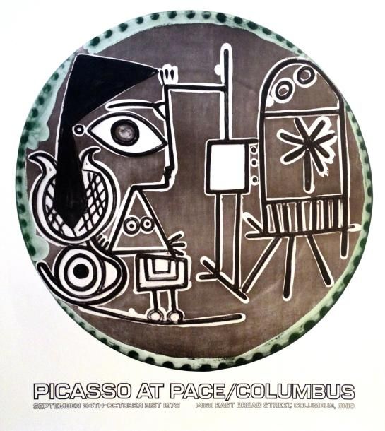 Pablo Picasso (1881-1973) Affiche historique - Septembre 1978 Exposition à la Pa&hellip;