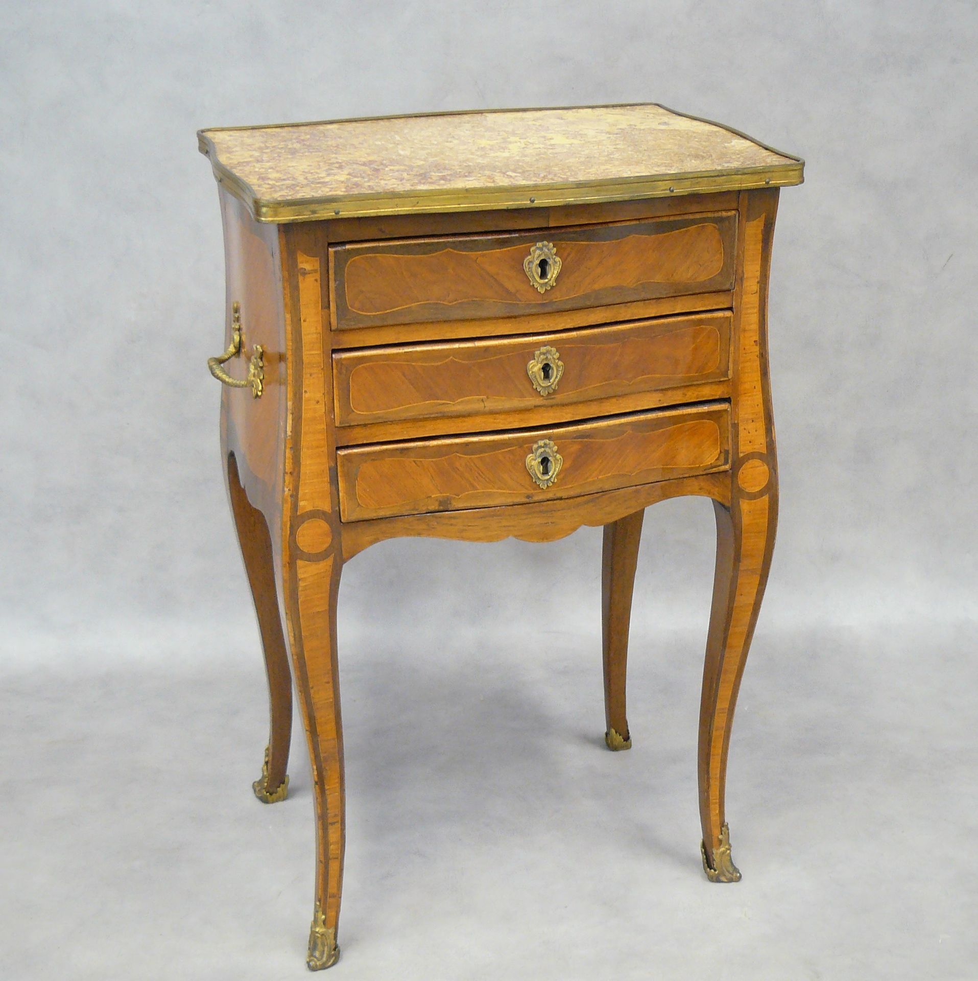 ROUSSEL ROUSSEL : a small Louis XV period side table in rosewood, amaranth and b&hellip;