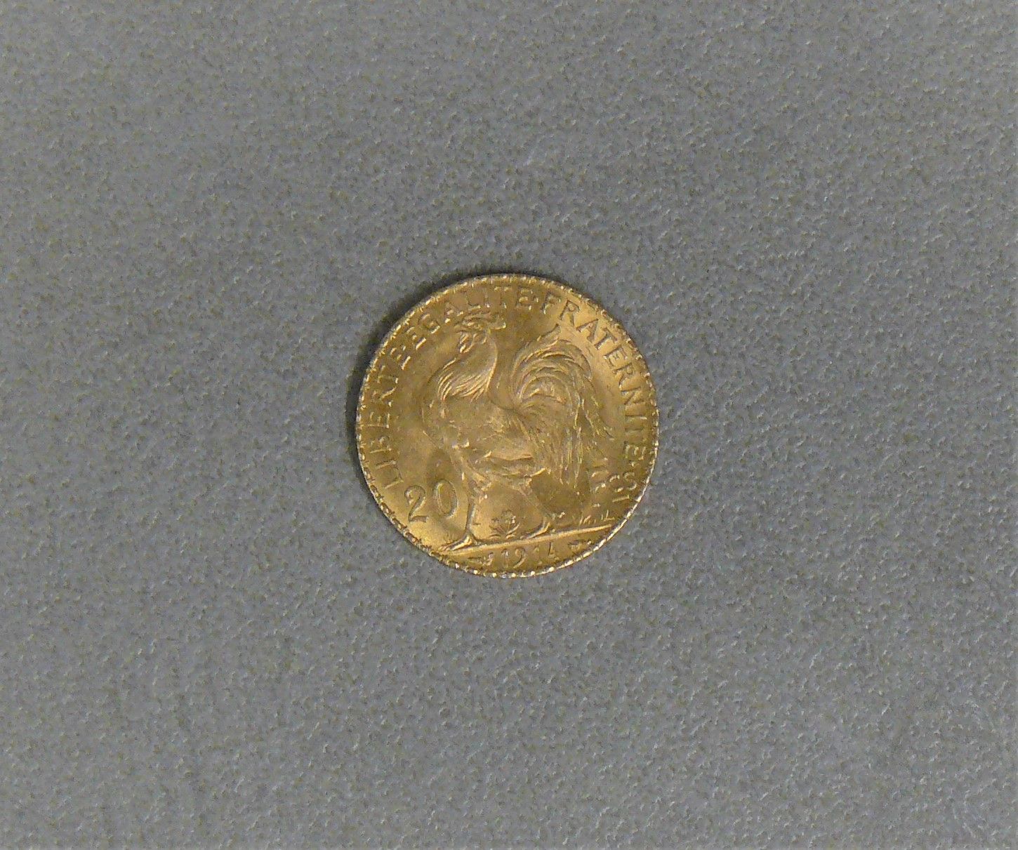 Null A 20 Francs gold coin type Marianne of 1914