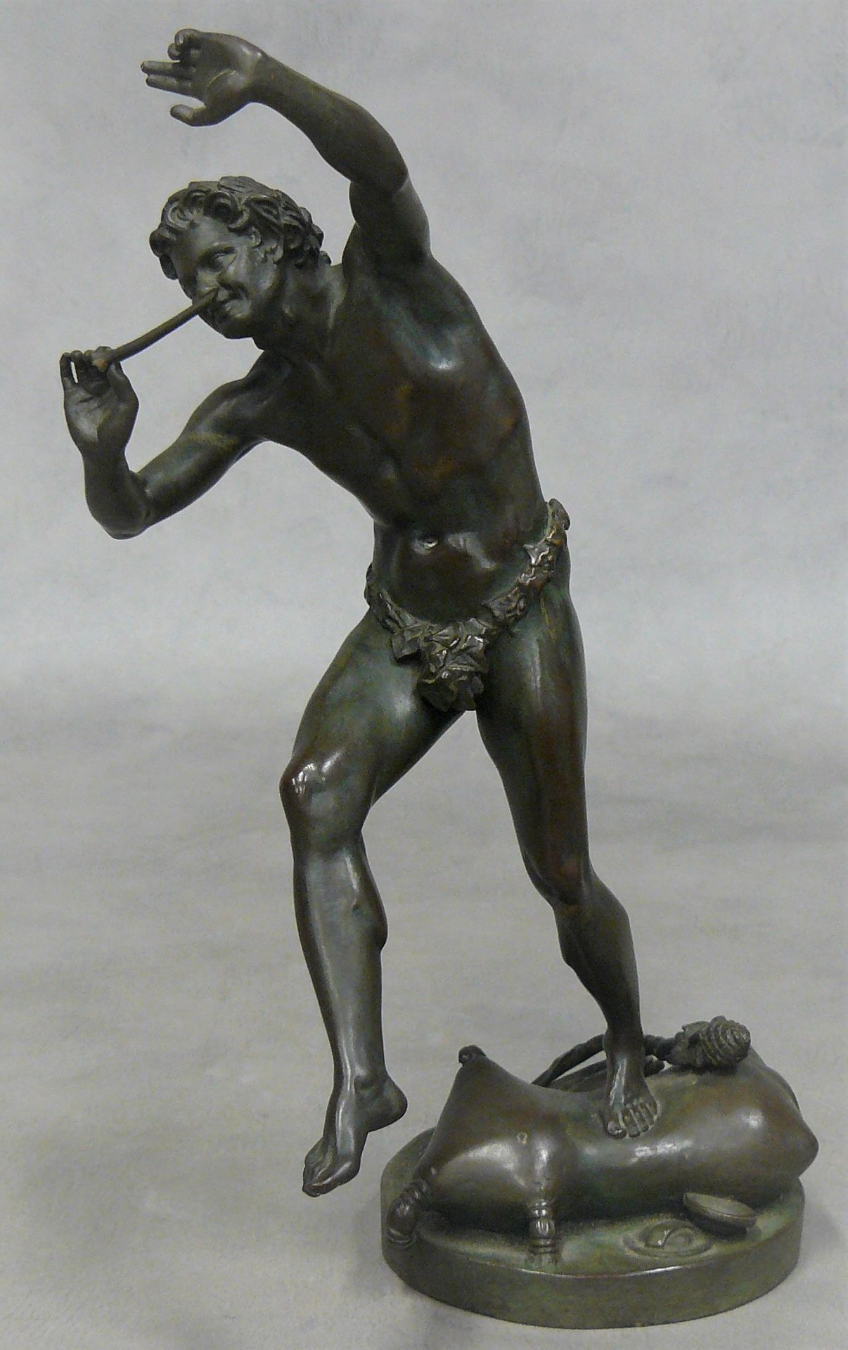 Eugène LEQUESNE Eugène LEQUESNE (1815-1887) (dopo) : statuetta in bronzo : fauno&hellip;