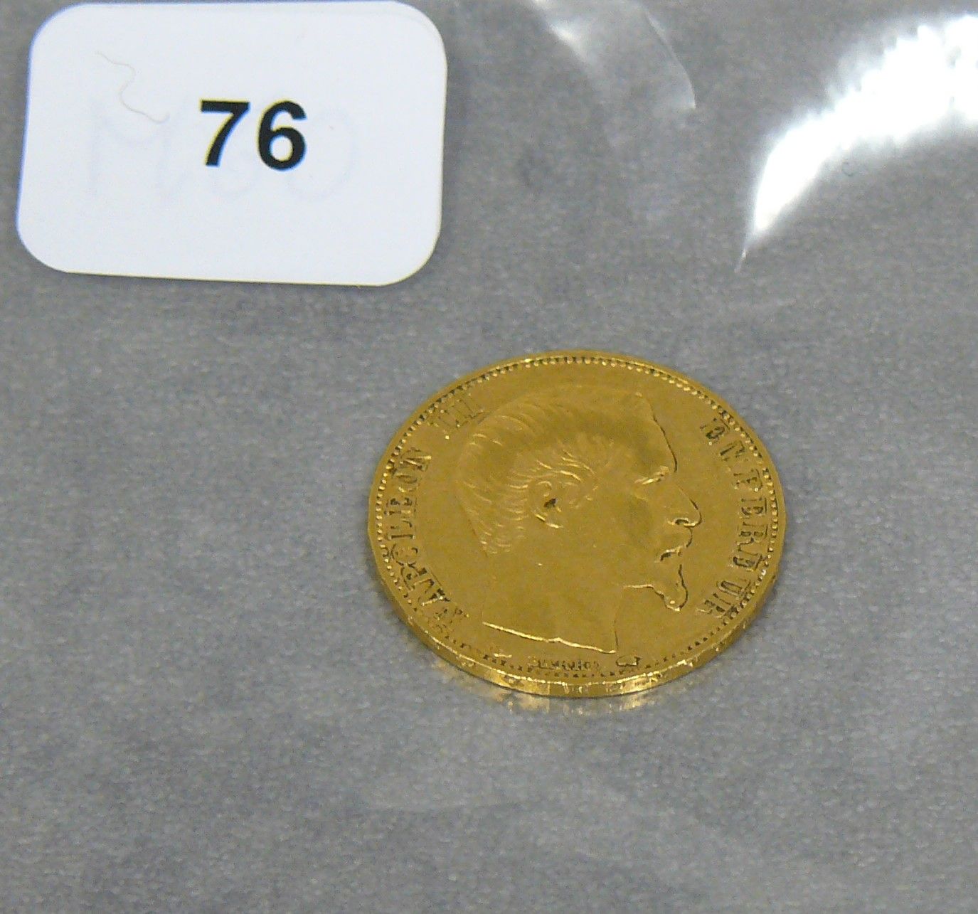 OR une pièce de 20 francs or - Napoléon III - 1854 A - Frais Réduits sur les mon&hellip;