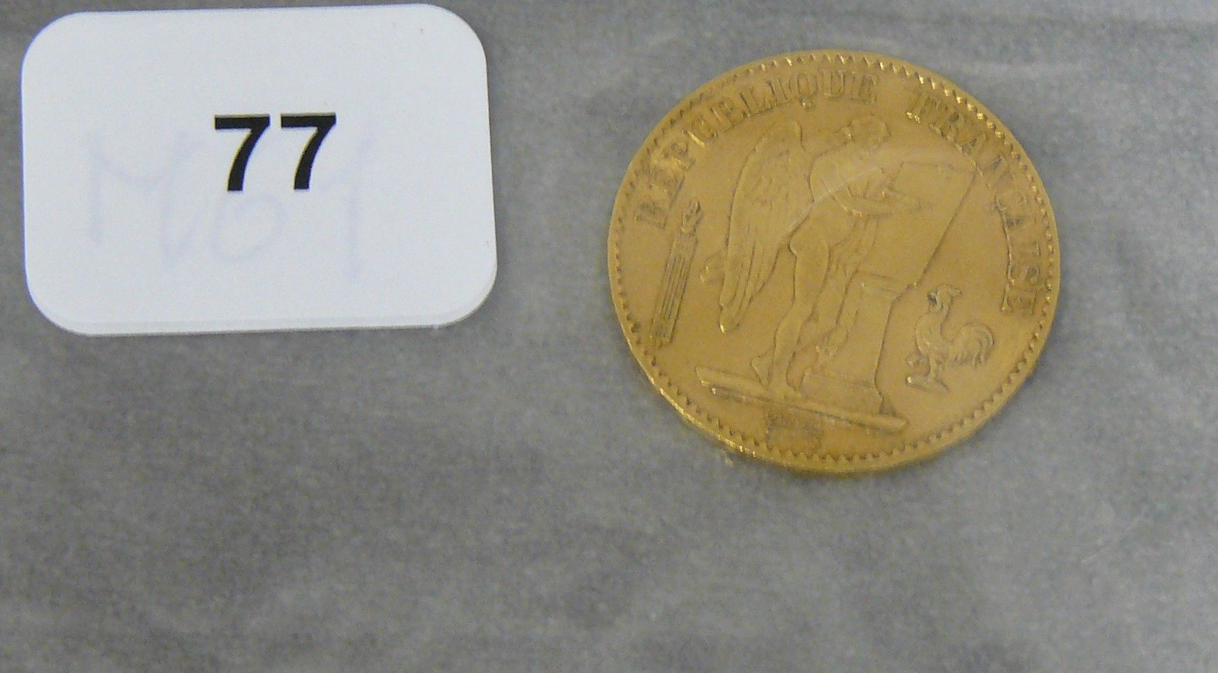 OR une pièce de 20 francs or - Génie - 1875 A - Frais Réduits sur les monnaies d&hellip;