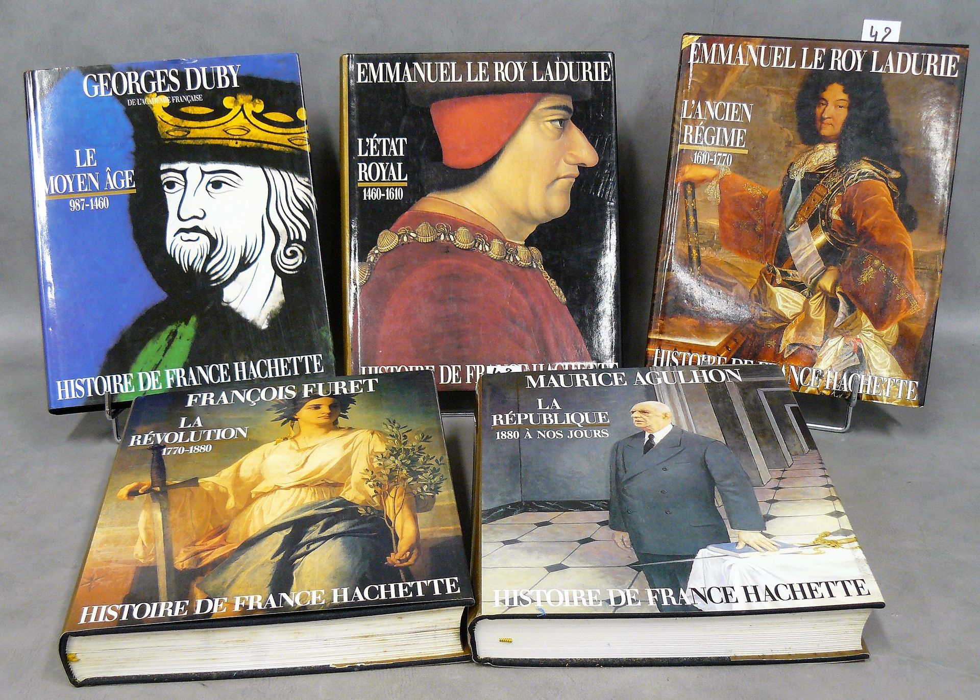 HISTOIRE Lot von 5 Werken: Histoire de France Hachette von 987 bis heute in 5 Bä&hellip;